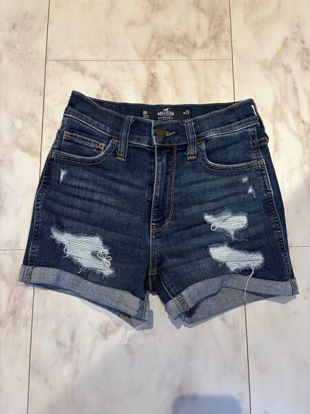 HOLLISTER ダメージデニムショートパンツ 00 W23