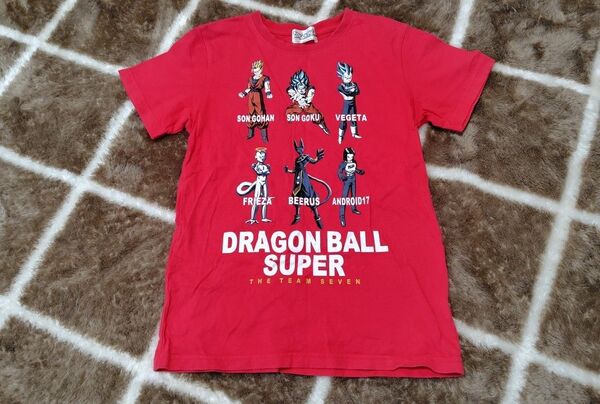 【ドラゴンボール超 Tシャツ 男児150 古着】夏服 赤 キャラクター