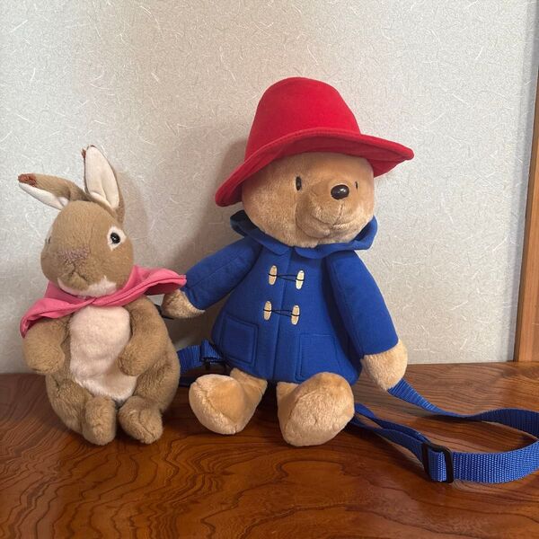 パディントンベア ぬいぐるみ ハーネス付き ピーターラピッドぬいぐるみ