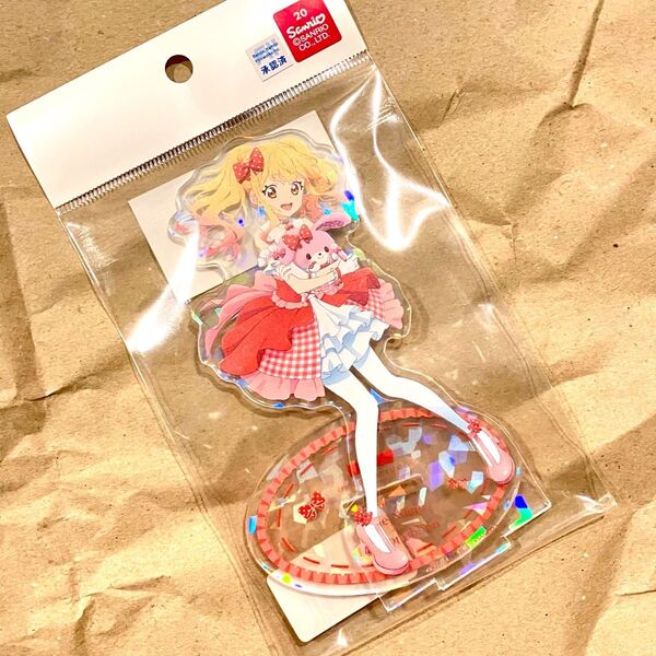 アイカツ サンリオコラボ ホログラムアクリルスタンド 虹野ゆめ×ぼんぼんりぼん