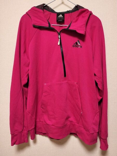 adidas アディダス フード付きジップアップパーカー