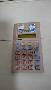  Sanrio Kitty calculator count machine Canon LC-311 1976 year old Logo Mark 