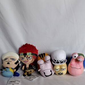 ワンピースぬいぐるみルフィ&キッド&電伝虫3種