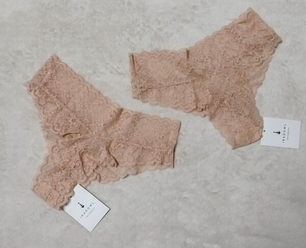 2点セット ☆ IRADOWL アイラドール ☆ Mサイズ バックデザイン総レース Tバック ショーツ パンティ 表にひびきにくい