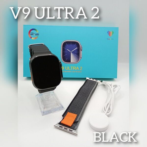 ☆最新☆ChatGPT搭載!次世代スマートウォッチ(ブラック)V9 ULTRA2