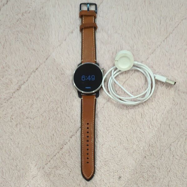 Fossil Q Venture HR Gen4 FTW6015 スマートウォッチ ブラウン