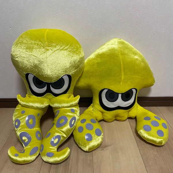 スプラトゥーン ぬいぐるみ タコ イカ 黄色
