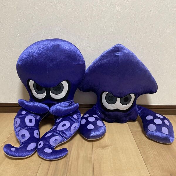 スプラトゥーン ぬいぐるみ イカ タコ 青色
