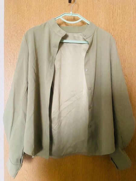 レトロガール retro girl シャツ オリーブ Mサイズ