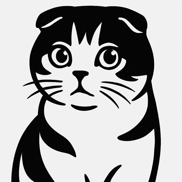 スコティッシュフォールド ステッカー 猫 カッティングステッカー オリジナル