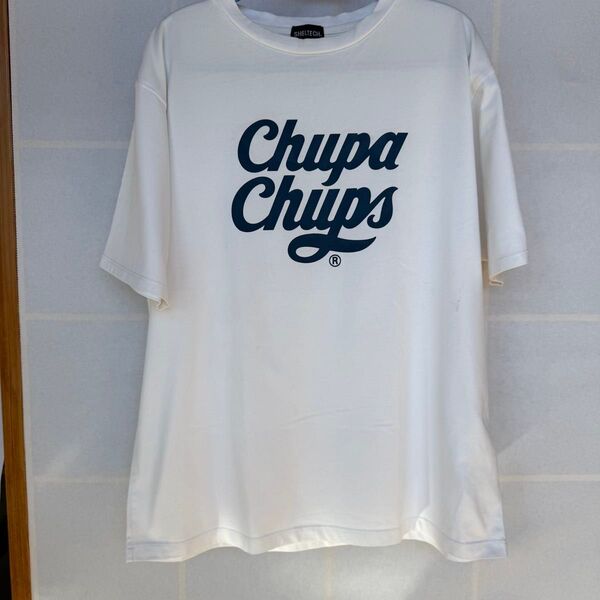 ロゴ 半袖Tシャツ チュッパチャップス THE SHOP TK 白 L