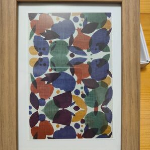 柚木沙弥郎 絵はがき 額装 額入り