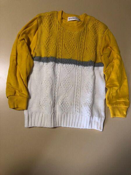THE SHOP TK ニットセーター 120イエロー ホワイト グレー 子供服 120