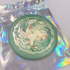 ハンドメイド★リーフィア ホログラム缶バッジ