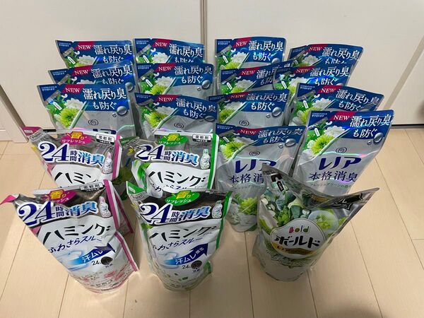 レノア本格消臭フレッシュグリーンの香り ハミング詰め替え19点まとめ売り