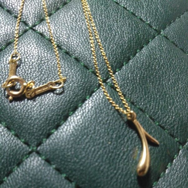 TIFFANY 750 アルファベットゴールドネックレス