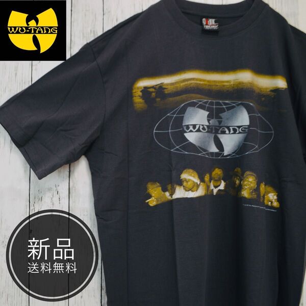 【激レアアイテム品】XL ウータンクラン HIPHOP ラップTシャツ メタリカ ストリート ブラック 90s