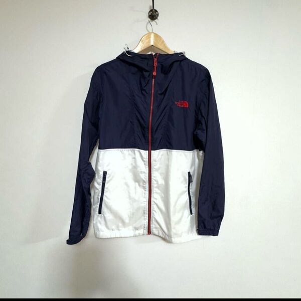 THE NORTH FACE ナイロンジャケット ネイビー/ホワイト