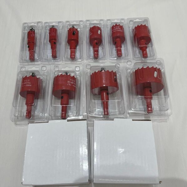 12点 工具 DIY バイメタルホルソー センタードリル インパクト 配管 工事 電気 木工