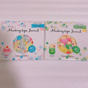 キャンドゥ マスキングテープジャーナル フレークシール 2種
