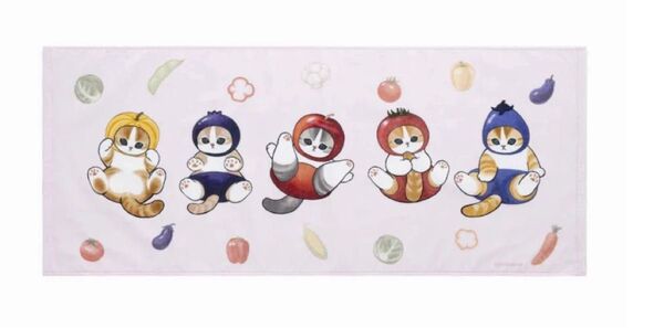 mofusand もふもふマルシェ やわらかフェイスタオル(ピンク) モフサンド