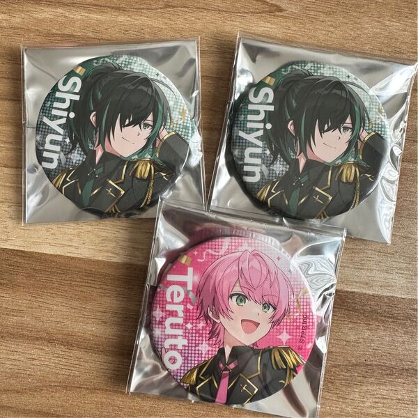 すとふぇす しゆん てると 缶バッジ STPR 騎士A