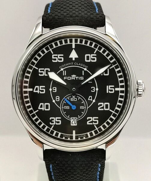 美品 FORTIS フォルティス 901.20.51LP クラシックセコンド 箱カード付 メンズ 自動巻き 時計