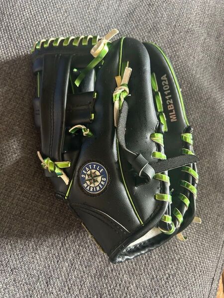 子供用 MLB シアトル・マリナーズ 野球グローブ ブラック×グリーン