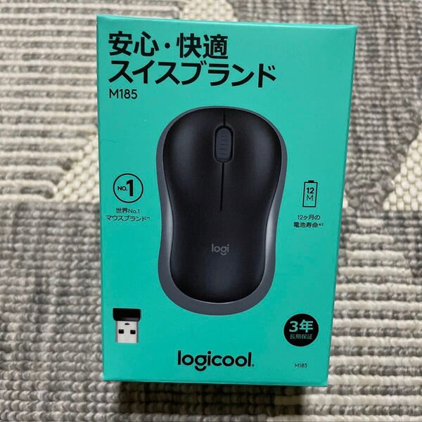 【値下げ】新品・未開封★logicool ワイヤレスマウス M185CG グレー(charcol)