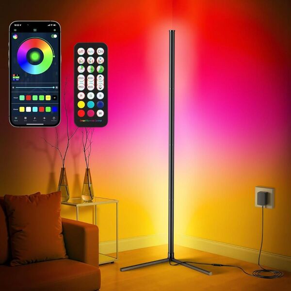 【新品未開封】 New Bee フロアランプ FL210 高さ146cm 2400LM リモコン/スマホアプリ付き 音楽モード