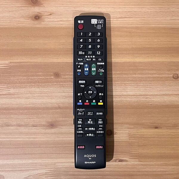 SHARP AQUOS ブルーレイディスクレコーダー用純正リモコン GA684PA