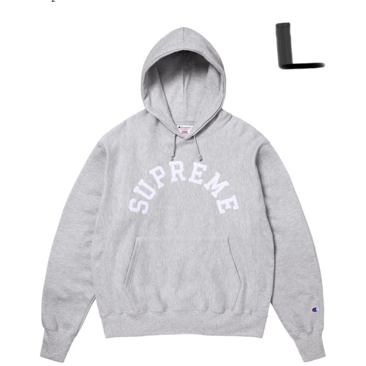L Supreme Champion Hooded Sweatshirt チャンピオン コラボ L Supreme Champion Hooded Sweatshirt チャンピオン コラボ