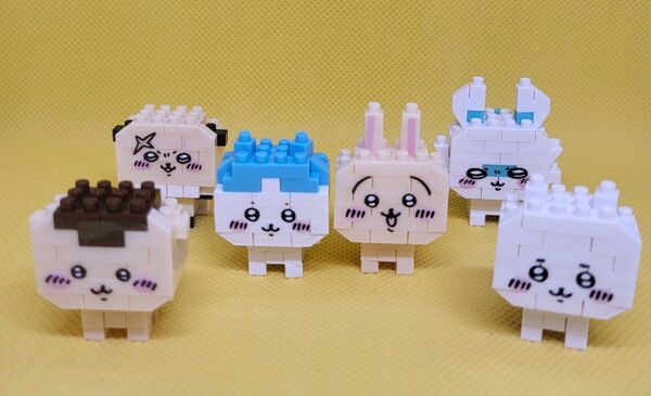 中古 ちいかわ ナノブロック 完成品 作っちゃってます