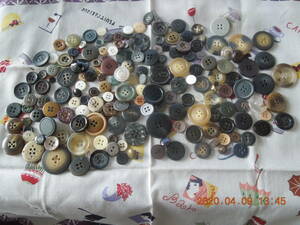 古いボタン 170個セット 未使用 / 昭和レトロ アンティーク / 手芸 アクセサリー コレクション ハンドメイド