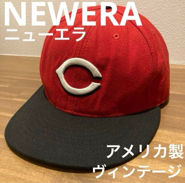 アメリカ製 ニューエラ NEWERA シンシナティ・レッズ 59FIFTY 60.6cm ヴィンテージ