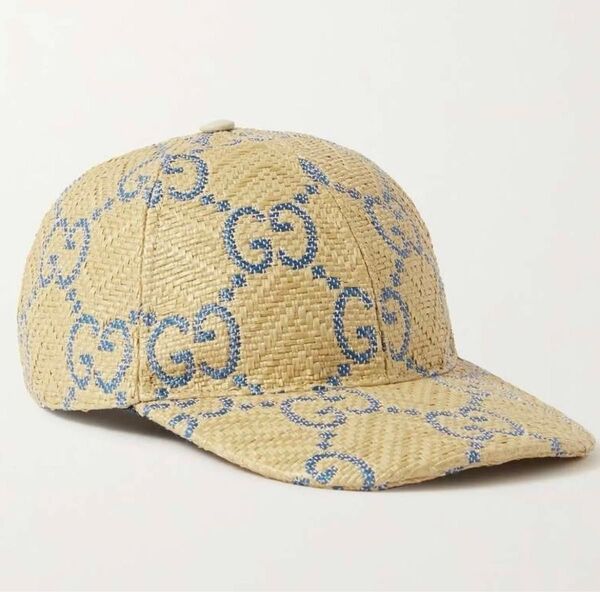 値下げ!GUCCI☆ベースボールキャップ ラフィア素材 レア