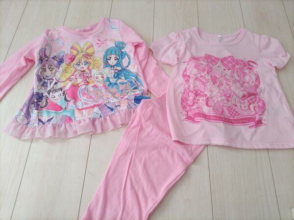 【キミとアイドルプリキュア】 光るパジャマ 110cm