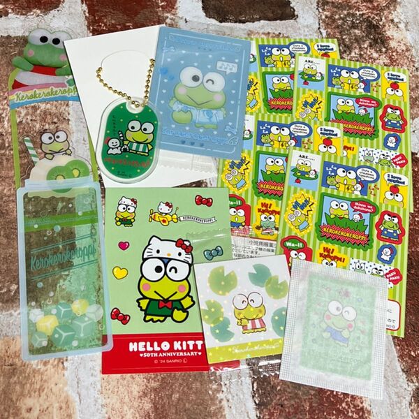 けろけろけろっぴ ブックマークコレクション ステッカー アクリルキーホルダー ウエハースカード シール サンリオ