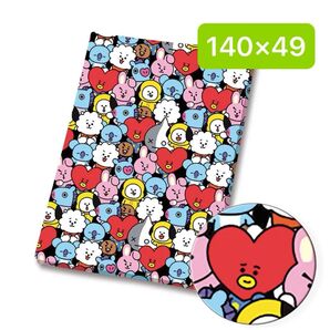 生地 ハギレ 約140×49 BT21 びっしり柄