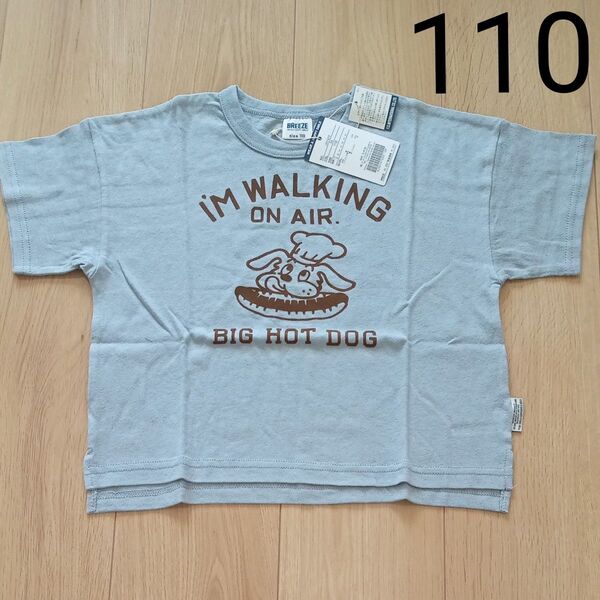 定価:1650円 110cm BREEZE 未使用タグ付き 半袖Tシャツ カレッジモチーフTシャツ