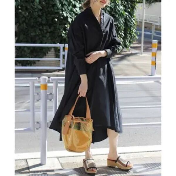JOURNAL STANDARD タイプライターハンソデAラインワンピース ジャーナルスタンダード