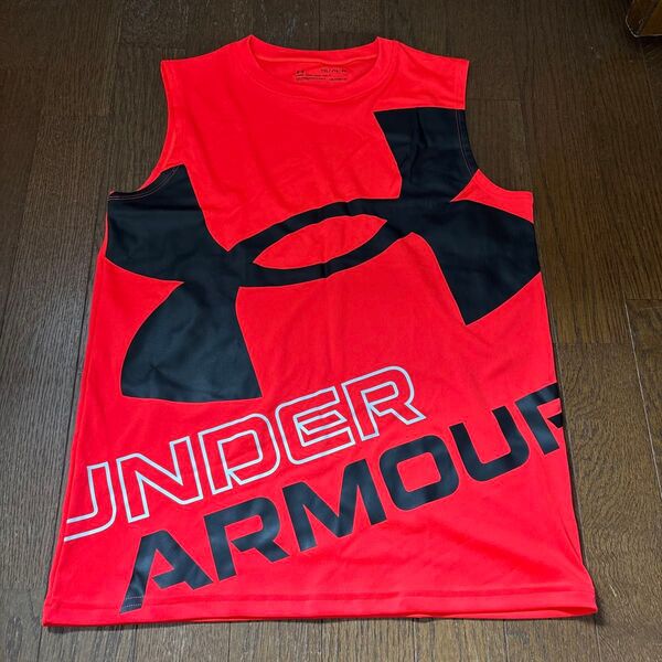 UNDER ARMOUR ノースリーブシャツ YXL レッド