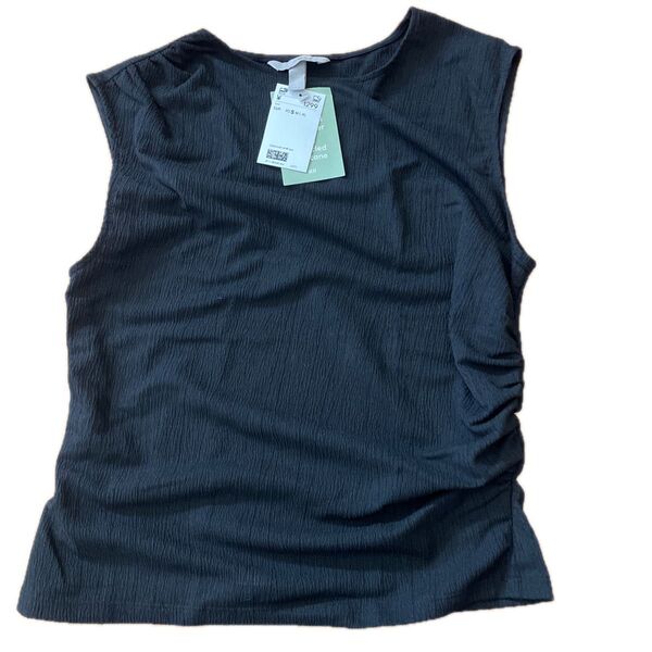 H&M ノースリーブトップス S ブラック 新品未使用
