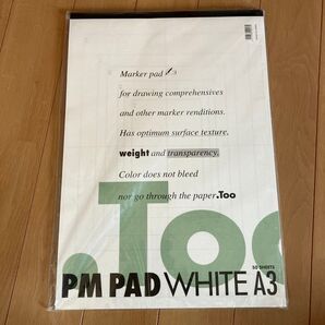 Too PM PAD WHITE A3 50枚 マーカーパッド 未使用