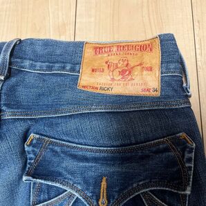 TRUE RELIGION デニムパンツ RICKY 34 インディゴブルー