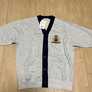 モンキータイム Vネックカーディガン 刺繍ロゴ グレー 新品未使用