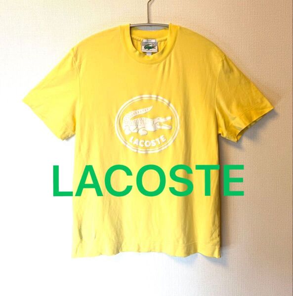 CLASSIQUE LACOSTE ラコステ 半袖 Tシャツ【美品】イエロー色 Lサイズ