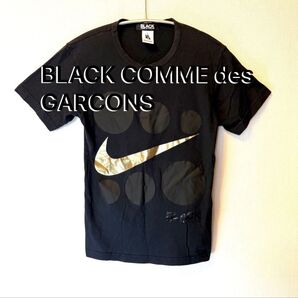 《BLACK COMME des GARCONS NIKE》Tシャツ ブラック色 Mサイズ
