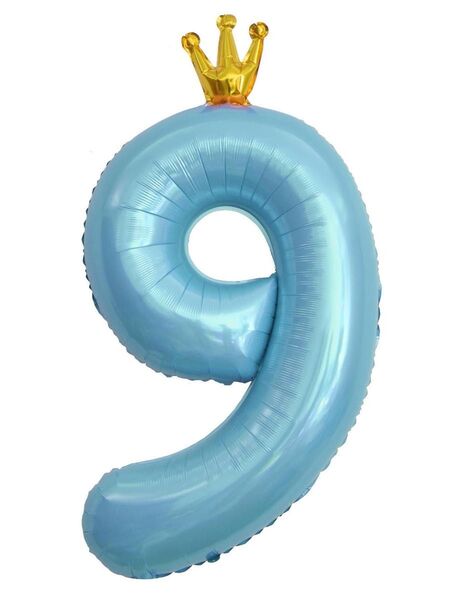 数字バルーン 誕生日 バルーン 数字 ナンバーバルーン 約100cm パーティー 飾り付け ブルー 風船 飾り プレゼント 9