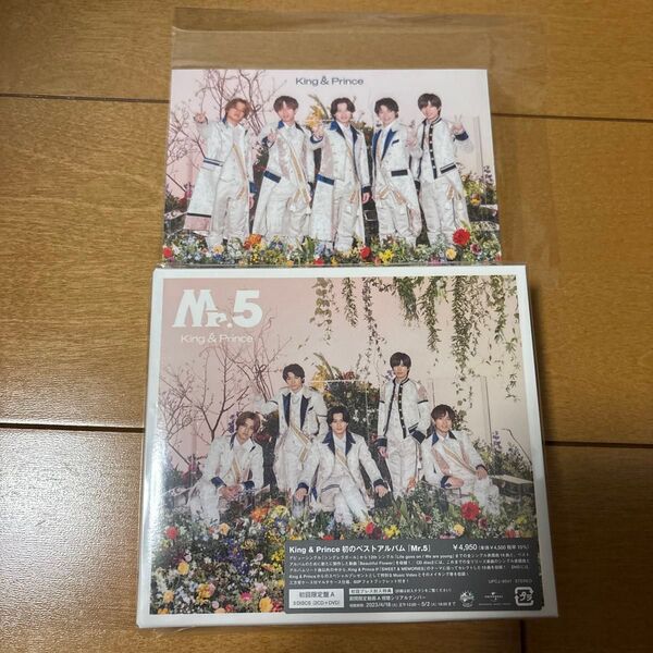 初回盤A (初回仕様) 動画視聴シリアル封入 DVD付 King & Prince 2CD+DVD/Mr.5 23/4/19発売